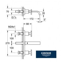 GROHE ALLURE LAVABO MURAL